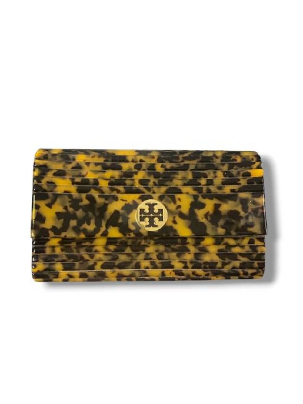 VINTAGE - Tory Burch Acrylic Clutch Brown Clutch, Handbag - WTO833184 RARE